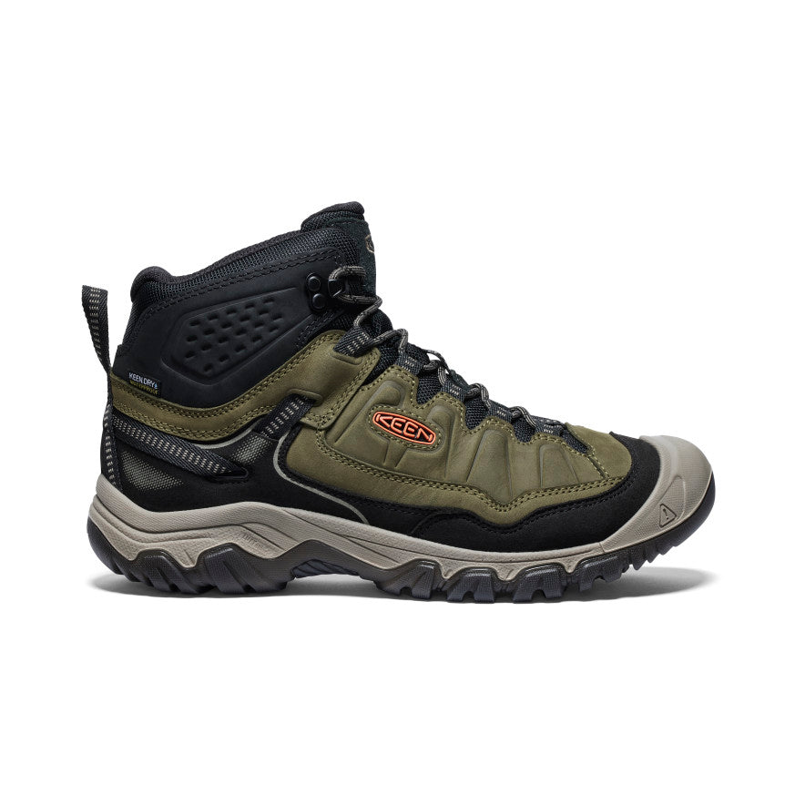 Men's Targhee IV Mid Waterproof Dark Olive Gold Flame