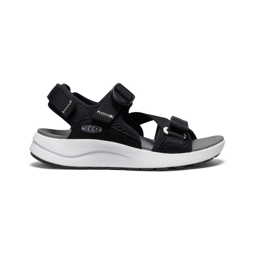 Women's Elle Sport Backstrap Sandal Black Steel Grey