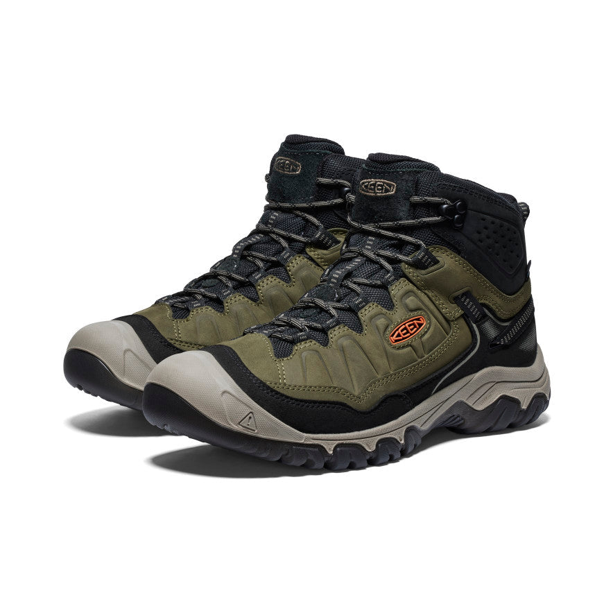 Men's Targhee IV Mid Waterproof Dark Olive Gold Flame