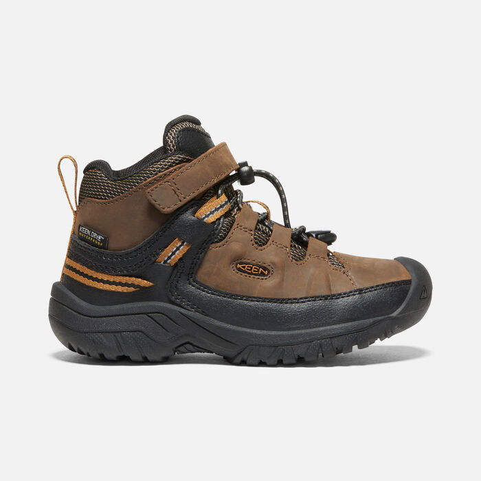 Little Kid's Targhee Mid Waterproof Dark Earth Golden Brown