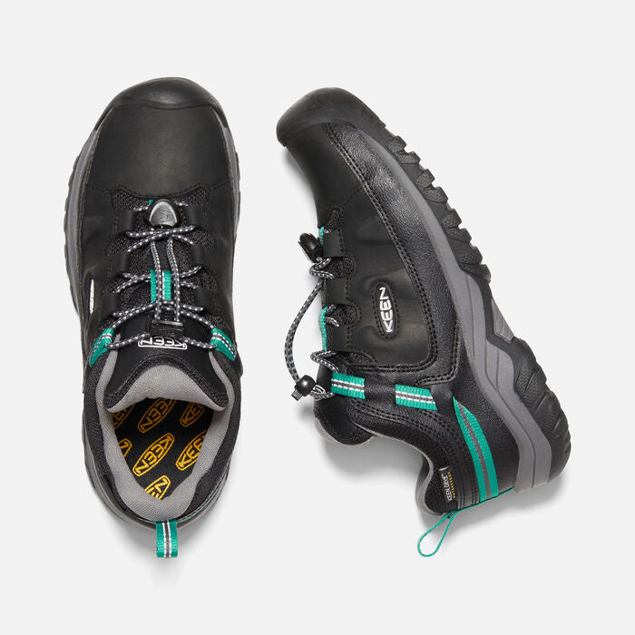 Big Kid's Targhee Low Waterproof Black Star White