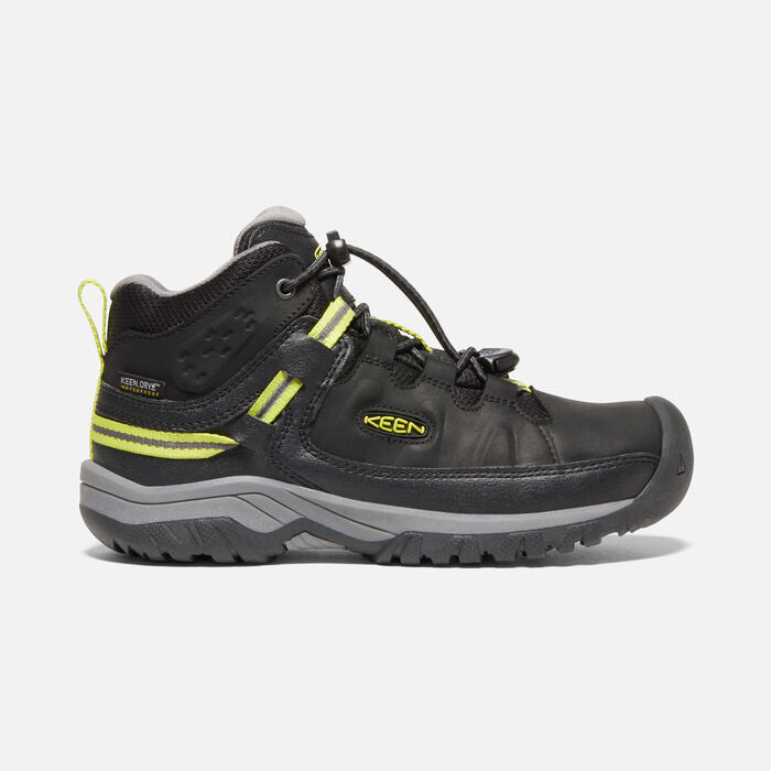 Big Kid's Targhee Mid Waterproof Black Steel Grey