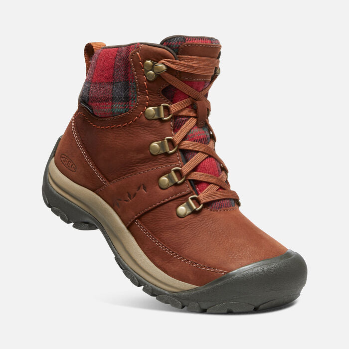 Women's Kaci III Winter Mid Waterproof Tortoise Shell Red Plaid
