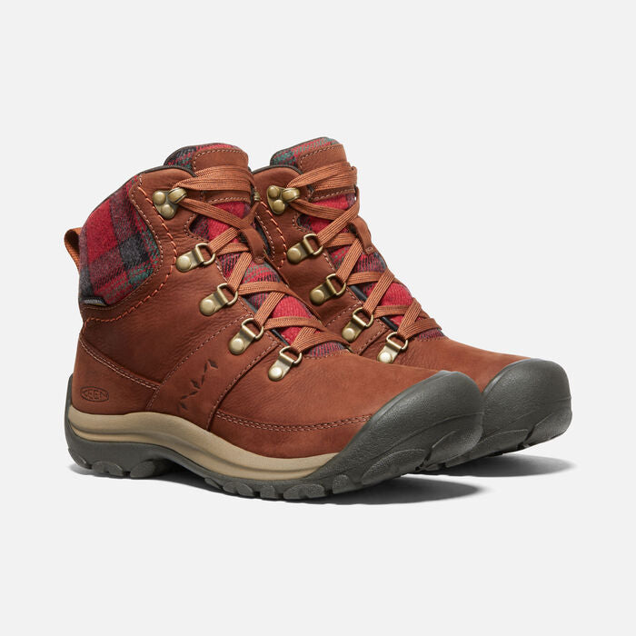 Women's Kaci III Winter Mid Waterproof Tortoise Shell Red Plaid