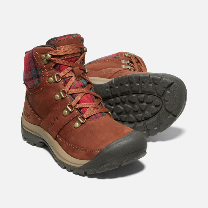 Women's Kaci III Winter Mid Waterproof Tortoise Shell Red Plaid