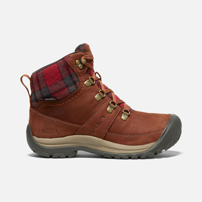 Women's Kaci III Winter Mid Waterproof Tortoise Shell Red Plaid