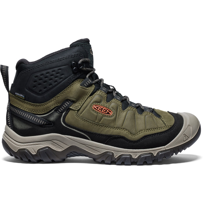 Men's Targhee IV  Waterproof Hiking Boot Dark Olive Gold Flame