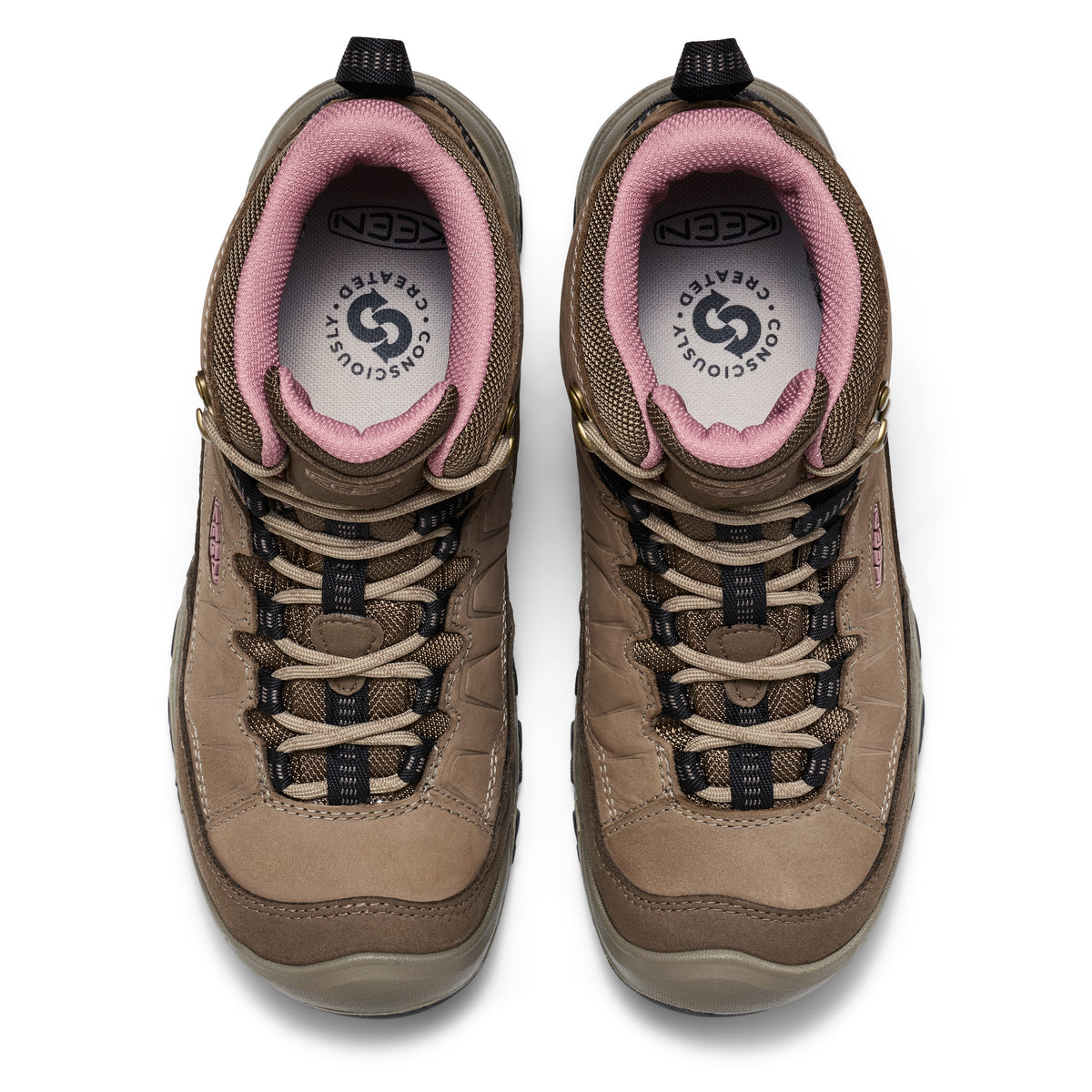 Women's Targhee IV Waterproof Hiking Boot Brindle Nostalgia Rose