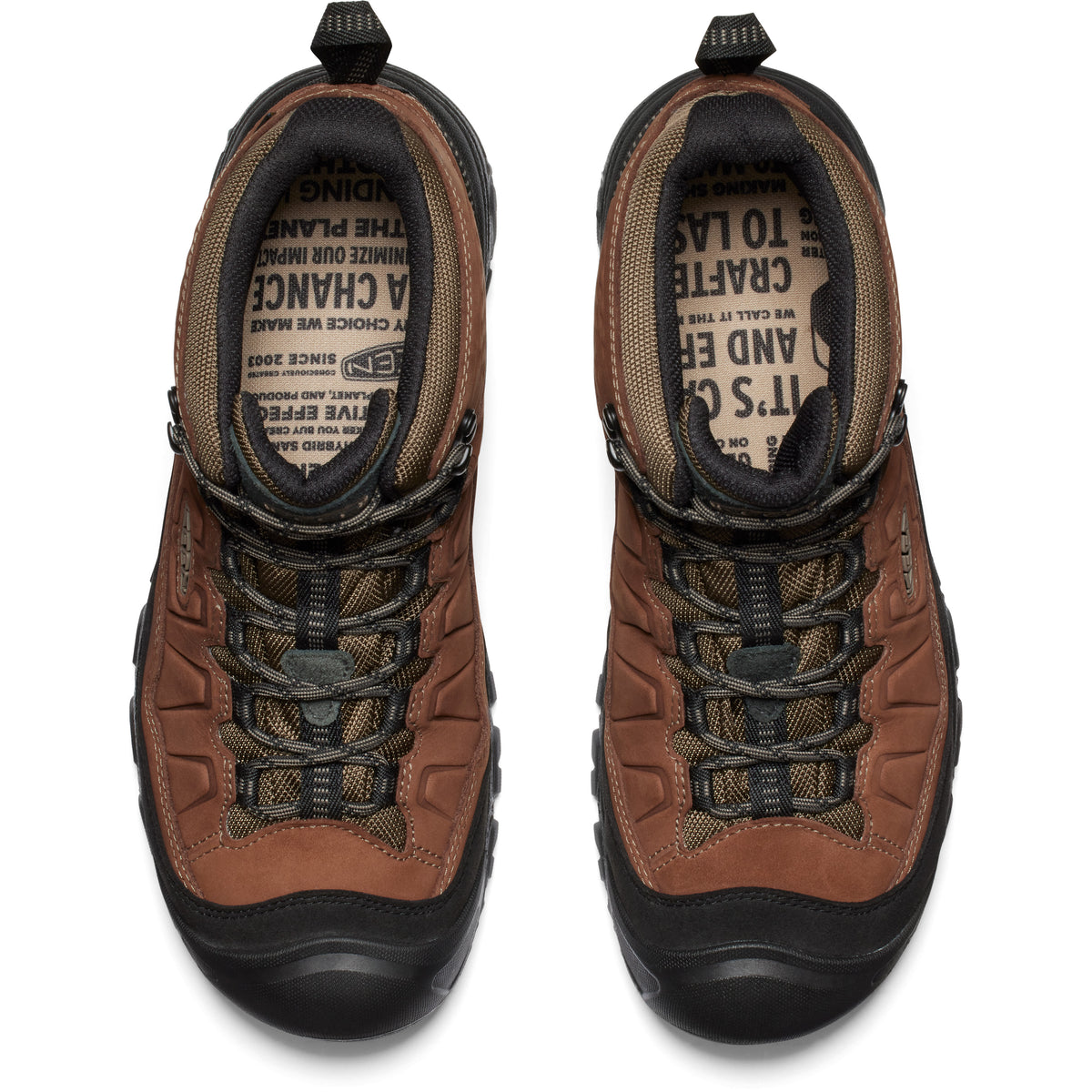 Men's Targhee IV Waterproof Hiking Boot Wide Bison Black