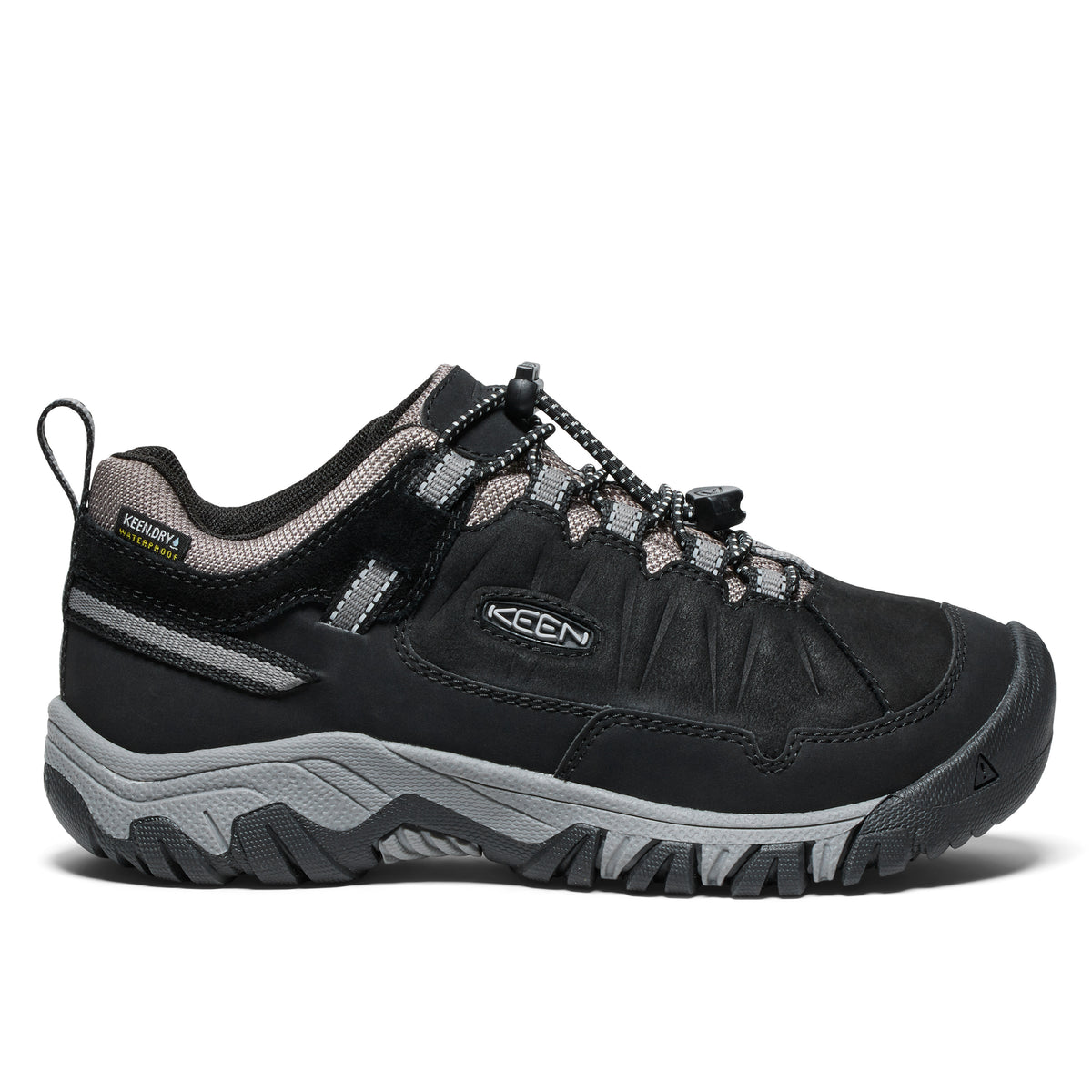 Big Kid's Targhee IV Low Waterproof Black Steel Grey
