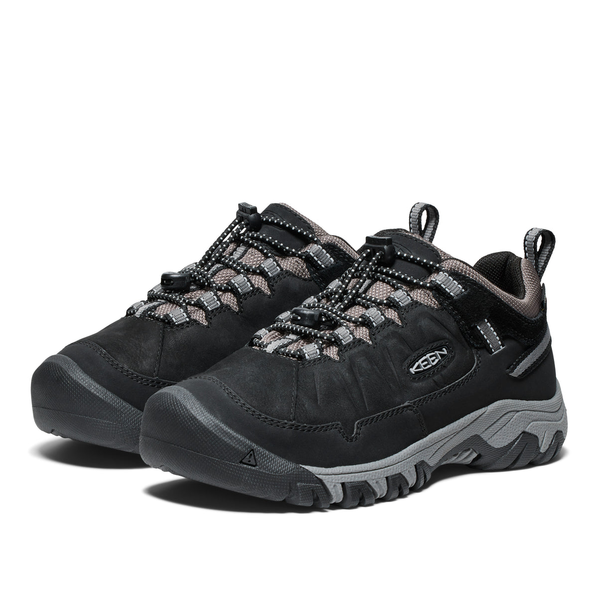Big Kid's Targhee IV Low Waterproof Black Steel Grey