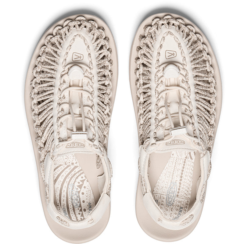 靴 KEEN UNEEK ASTORIA Birch/Silver Birch Women's 2-Cord Wedge Sandals | UNEEK Astoria | KEEN Footwear
