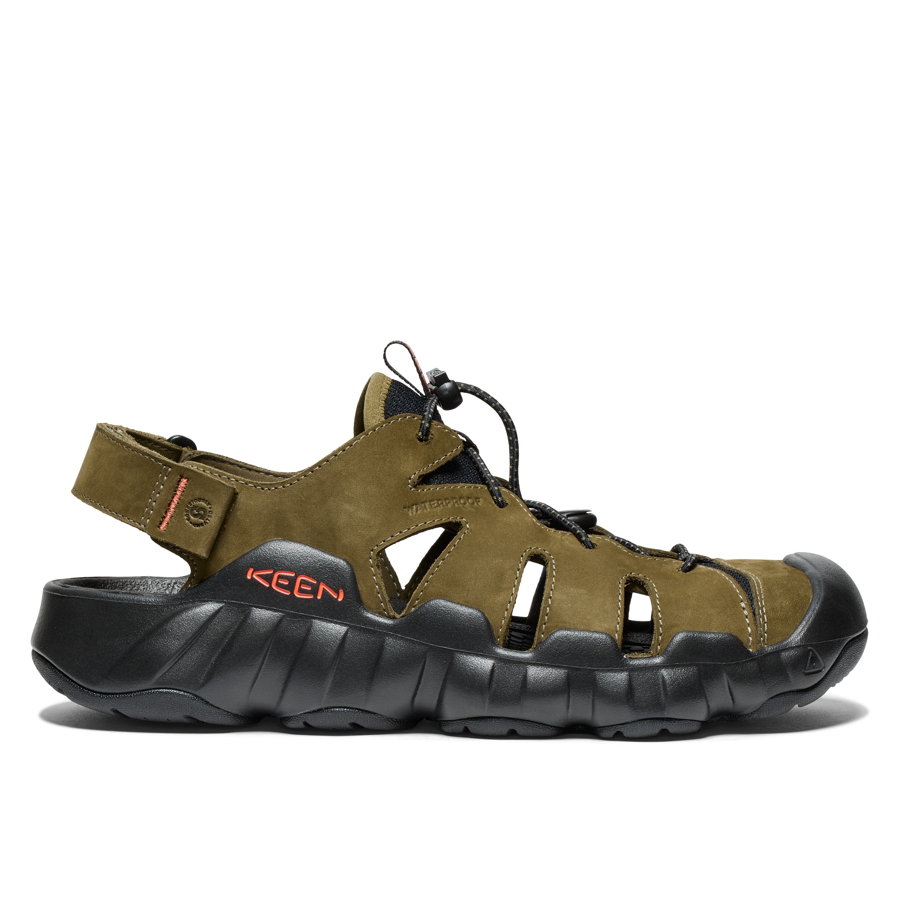 【美品】KEEN HYPERPORT FISHERMAN LEATHER26cm Men's Hyperport Fisherman Leather Dark Olive Black – KEEN Footwear