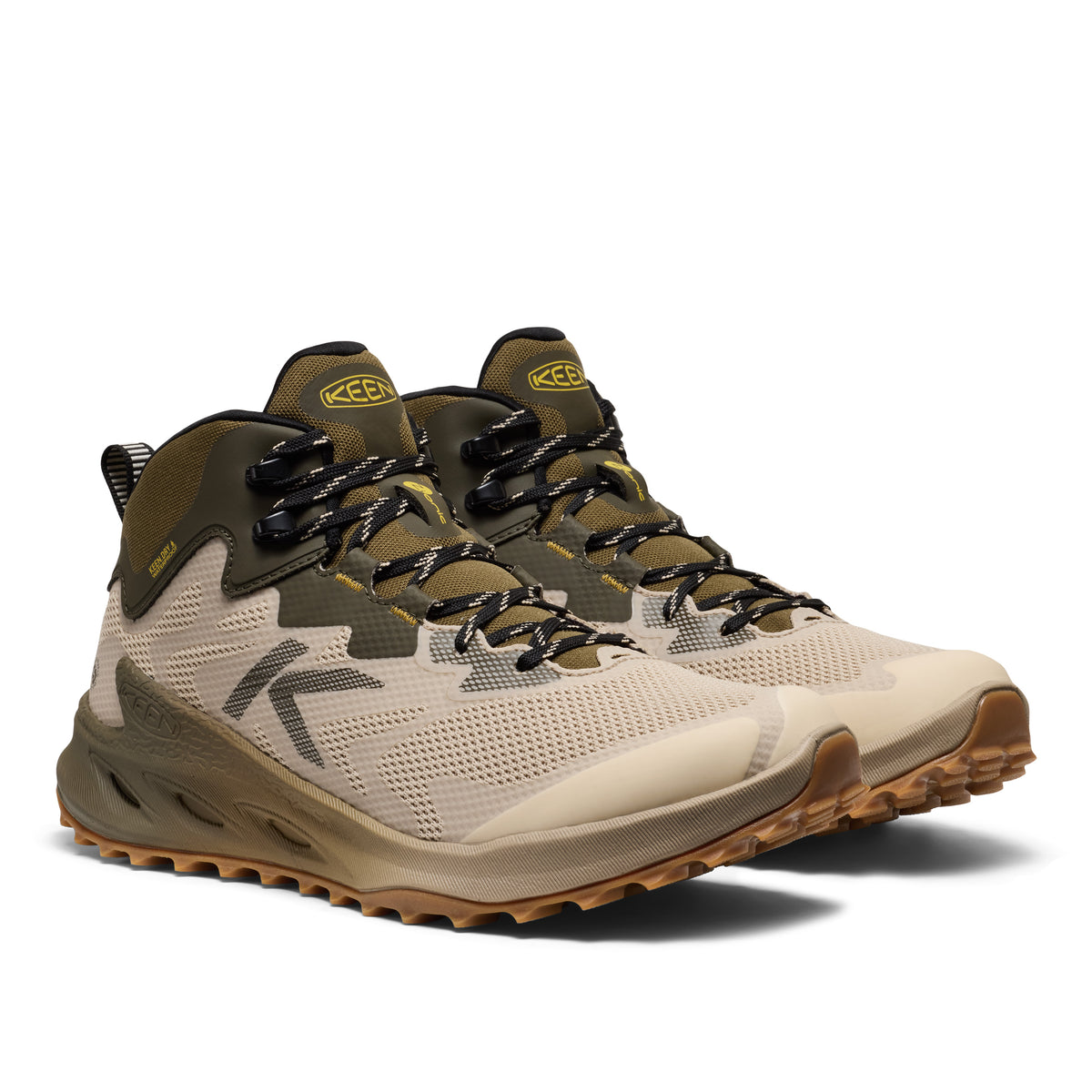 Men's Zionic NXT Waterproof Hiking Boot Brindle Lemon Curry