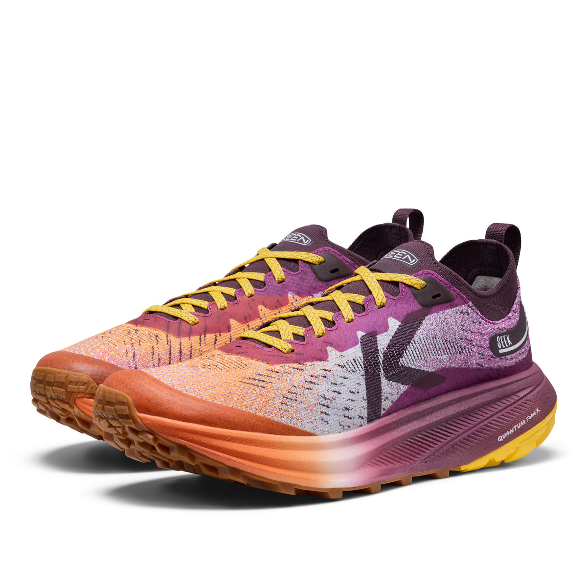 Men's Seek Trail Running Shoe Willowherb Orange Peel