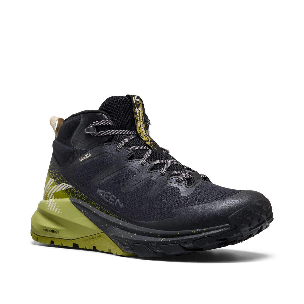 Men's Targhee Apex Waterproof Hiking Boot Black Golden Cypress