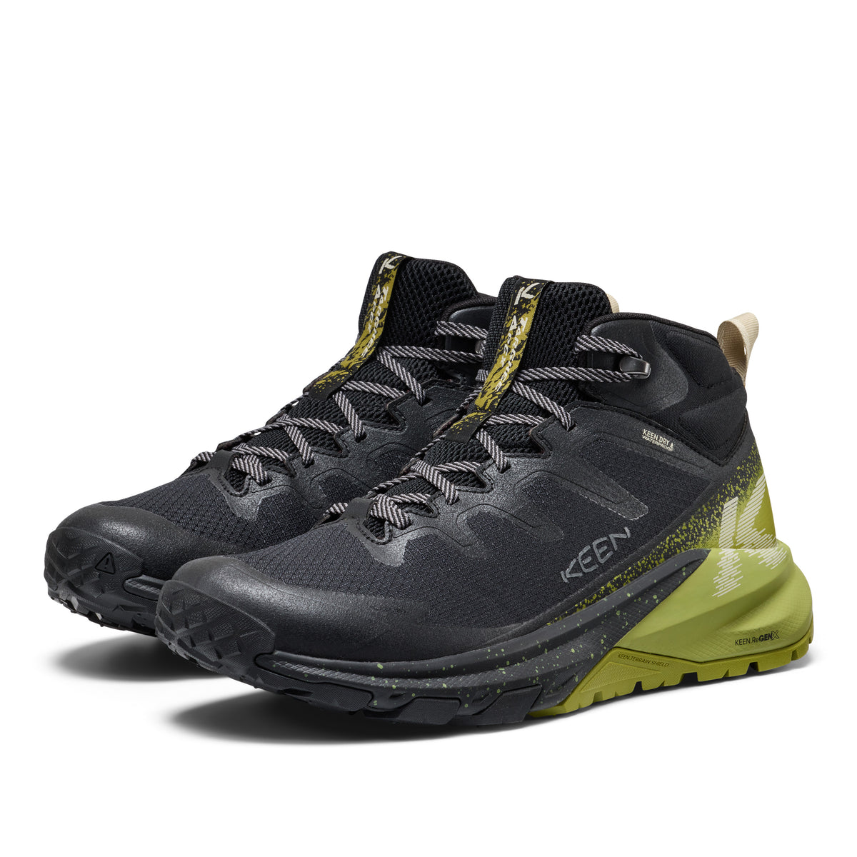 Men's Targhee Apex Waterproof Hiking Boot Black Golden Cypress
