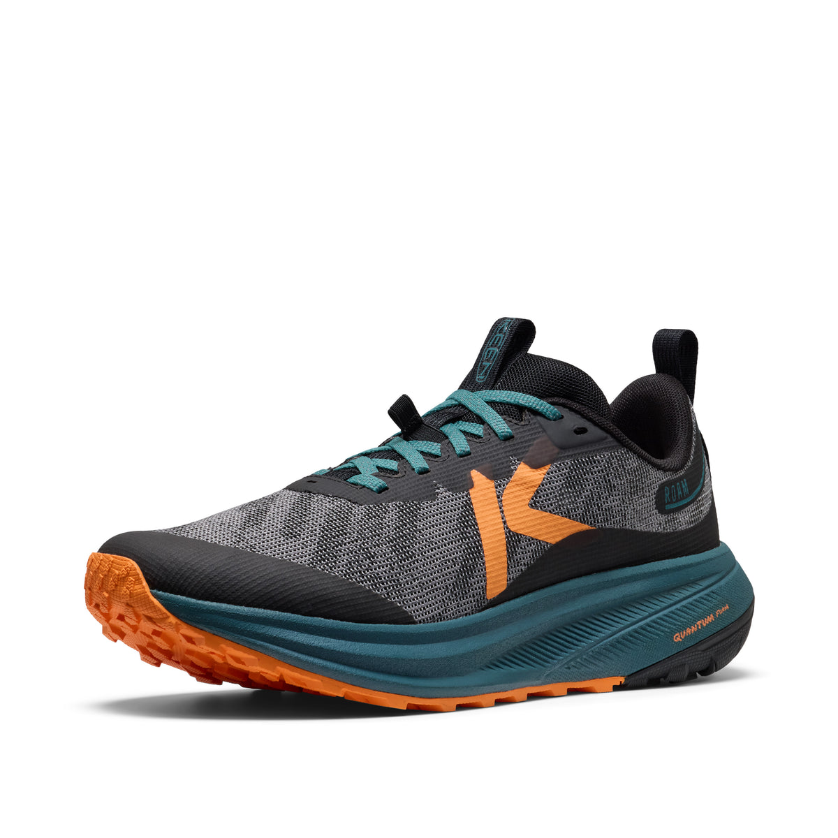 Men's Roam Trail Running Shoe Black Orange Peel