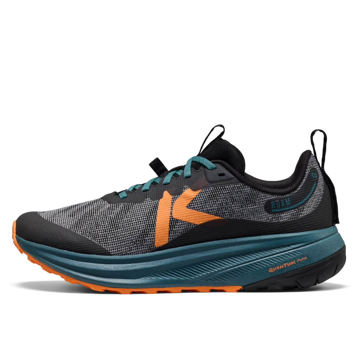 Men's Roam Trail Running Shoe Black Orange Peel