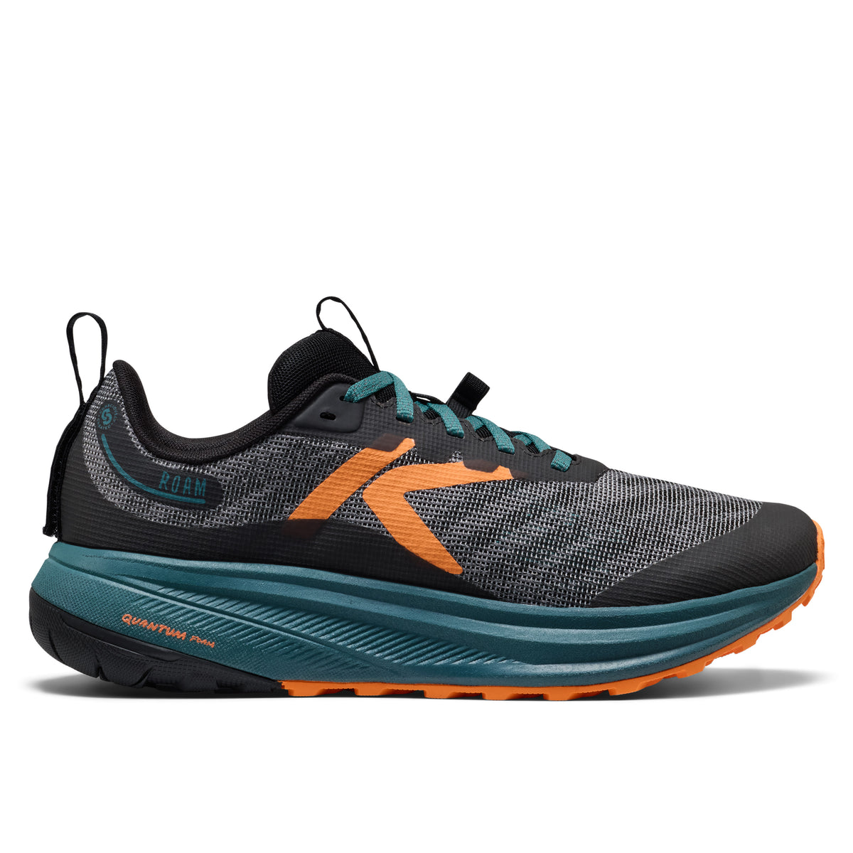 Men's Roam Trail Running Shoe Black Orange Peel