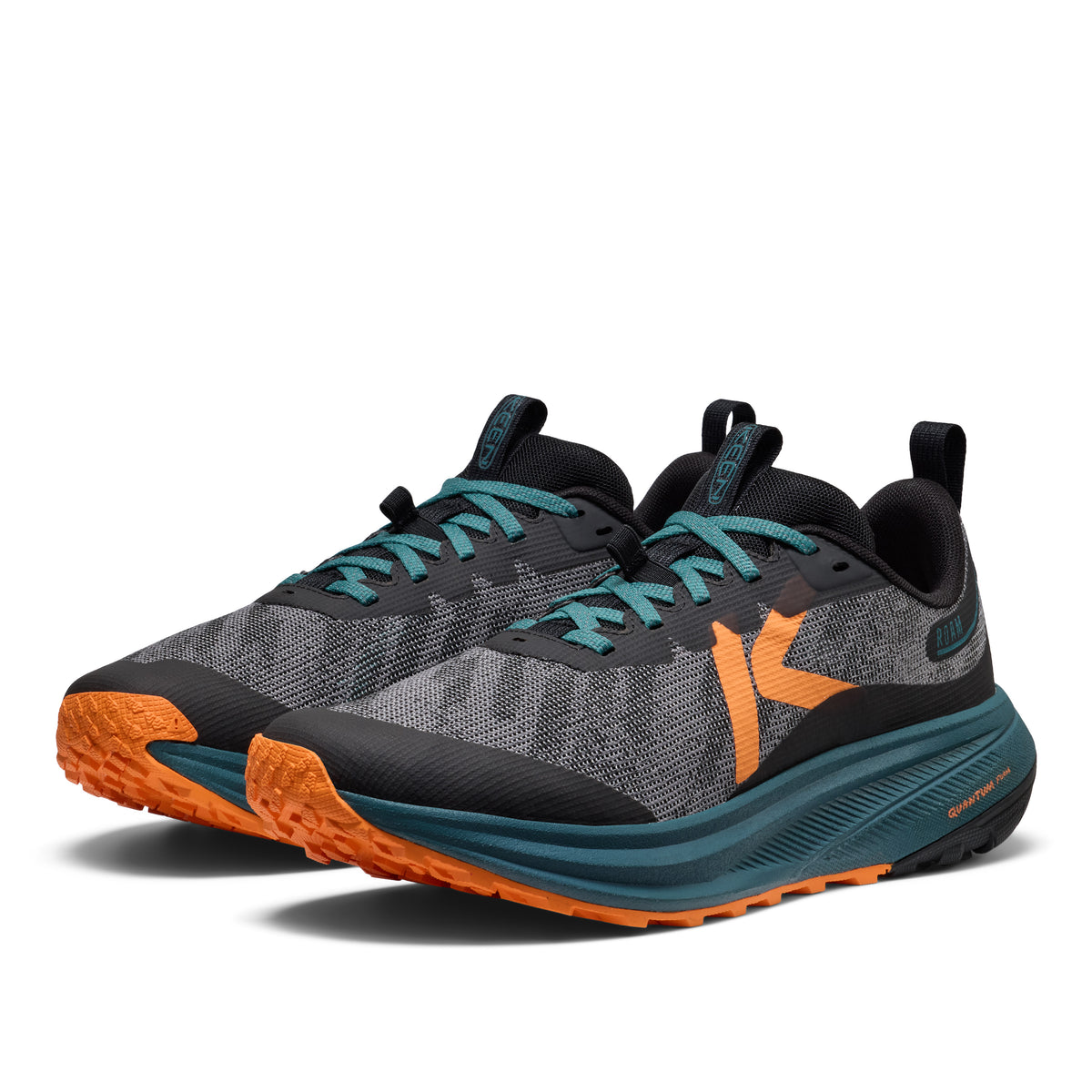 Men's Roam Trail Running Shoe Black Orange Peel