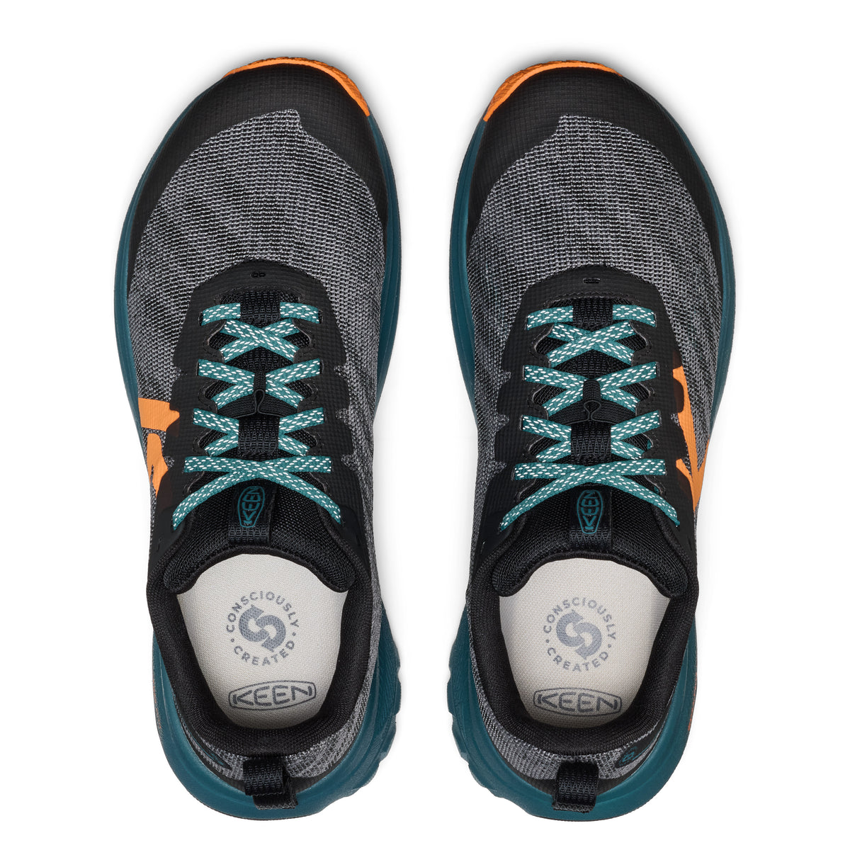 Men's Roam Trail Running Shoe Black Orange Peel