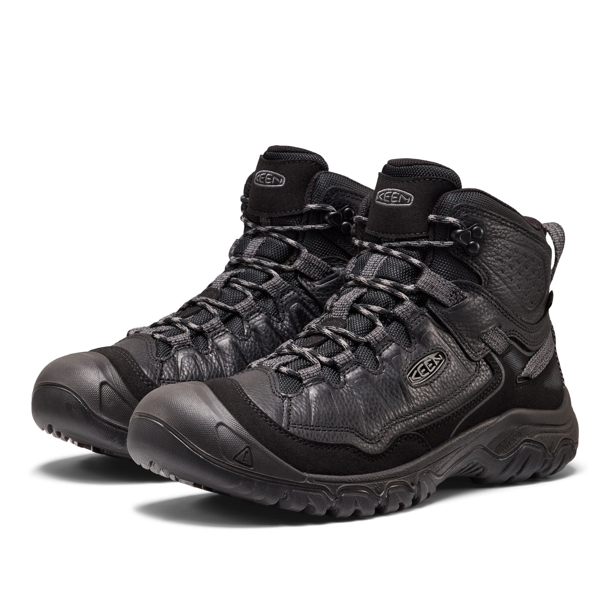 Mens Targhee IV Waterproof Hiking Boot Waterproof Tumbled Black