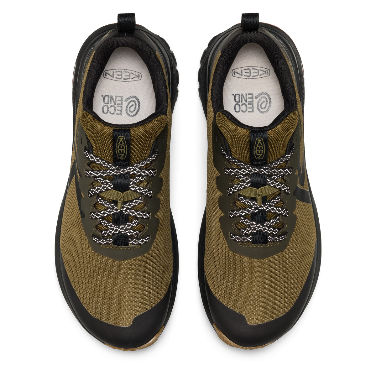 Mens Roam Waterproof Trail Running Shoe Waterproof Dark Olive Burnt Brick