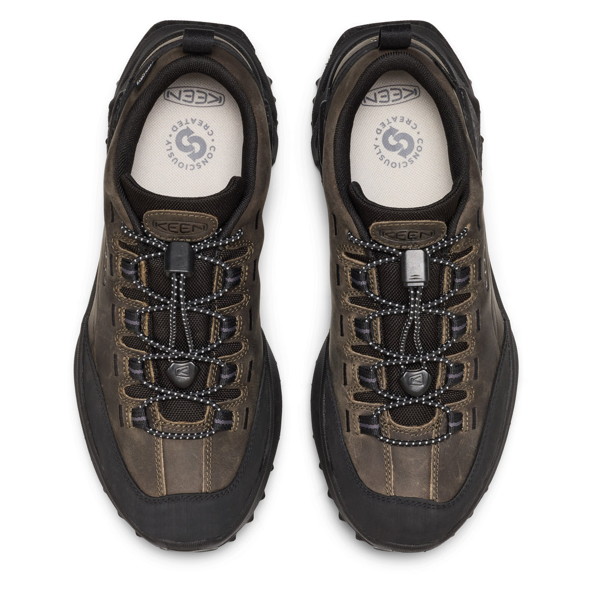 Mens Jasper Zionic Sneaker Waterproof Steel Grey Black