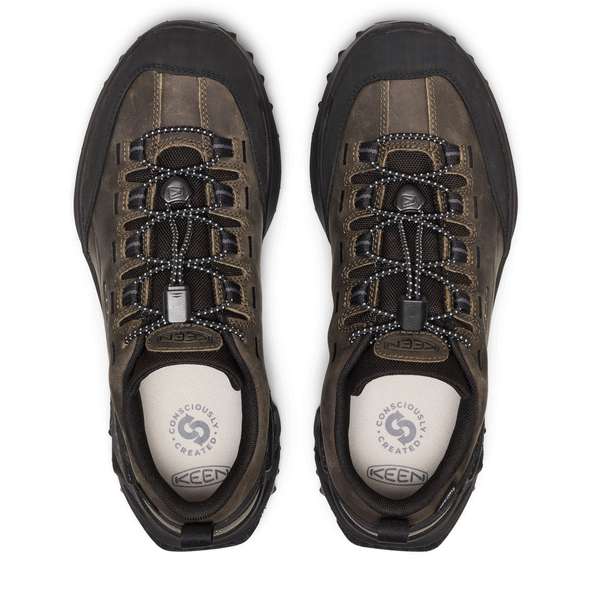 Mens Jasper Zionic Sneaker Waterproof Steel Grey Black