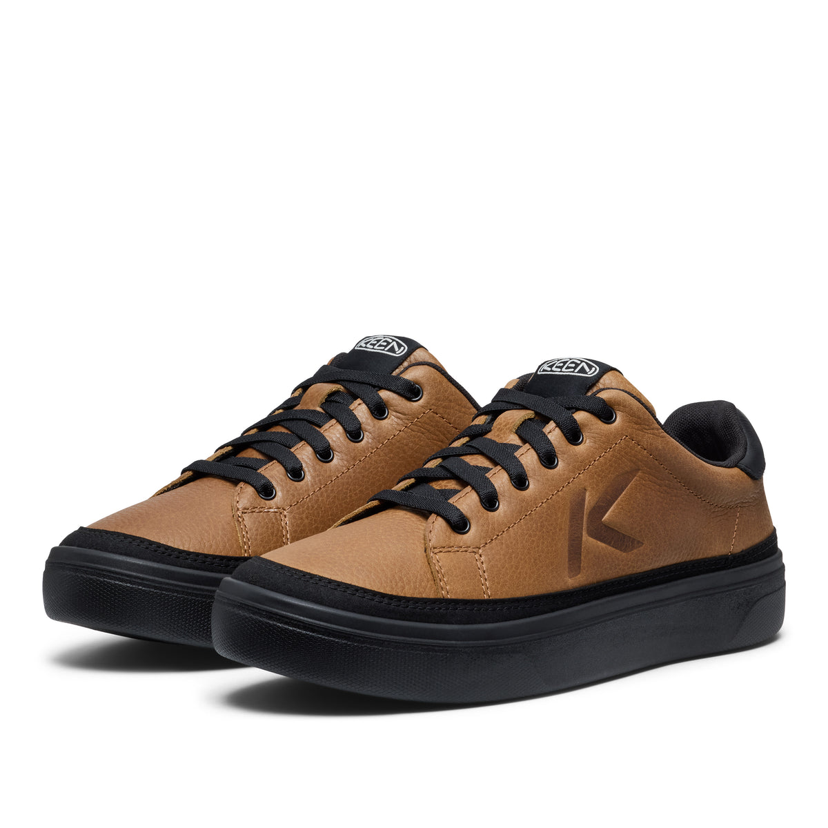 Mens KM1 Leather Sneaker Bison Black
