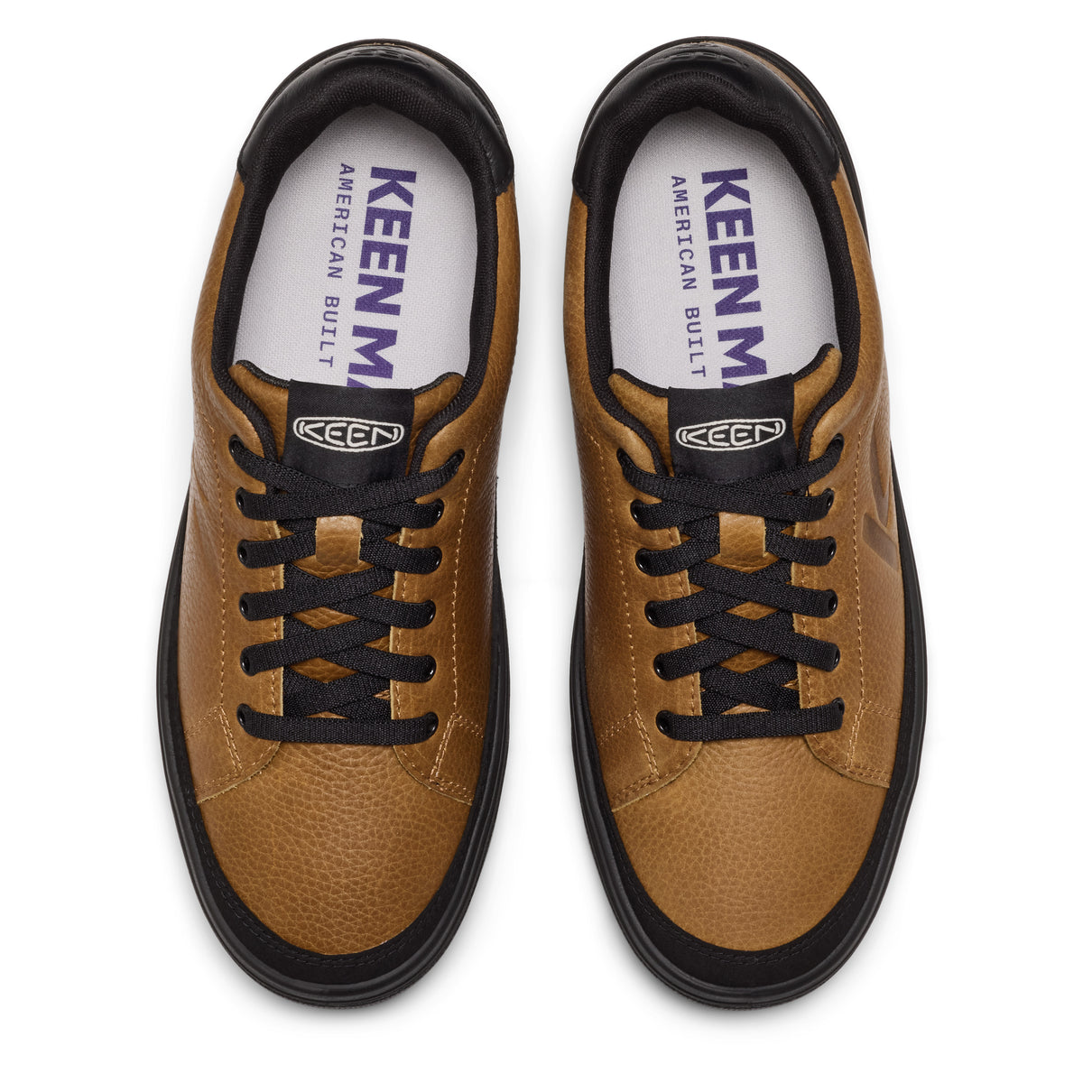 Mens KM1 Leather Sneaker Bison Black