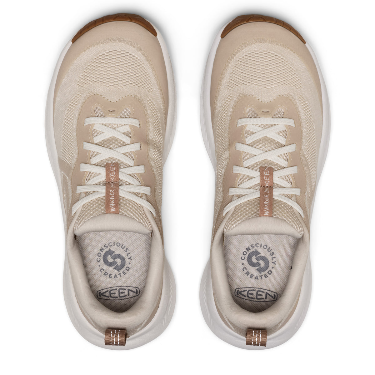 Womens Wander Trail Running Birch Star White