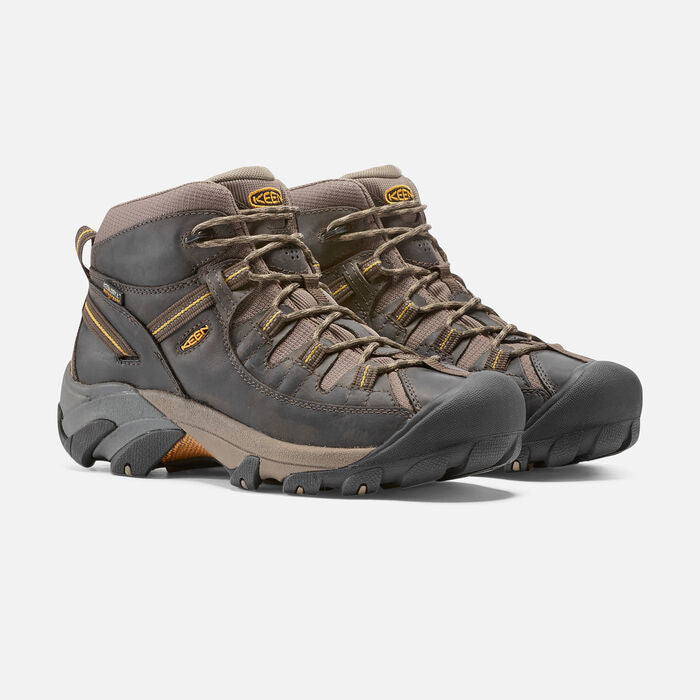 Men's Targhee II Mid Waterproof Black Olive Yellow