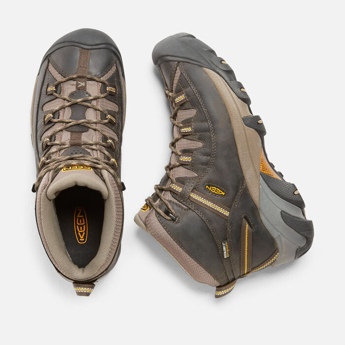 Men's Targhee II Mid Waterproof Black Olive Yellow