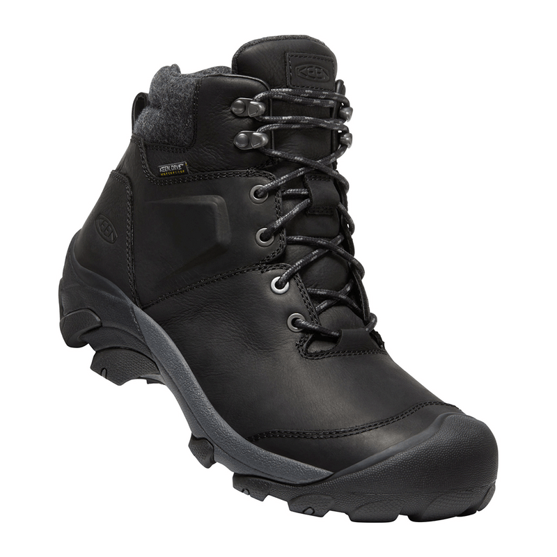 Men s Targhee II Winter Waterproof Boots Black Black KEEN Footwear