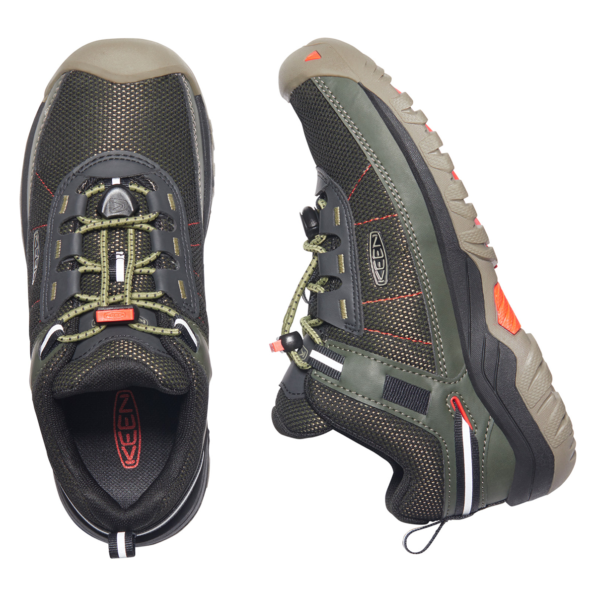 Big Kid's Targhee Sport Vent Olive Drab Safety Orange