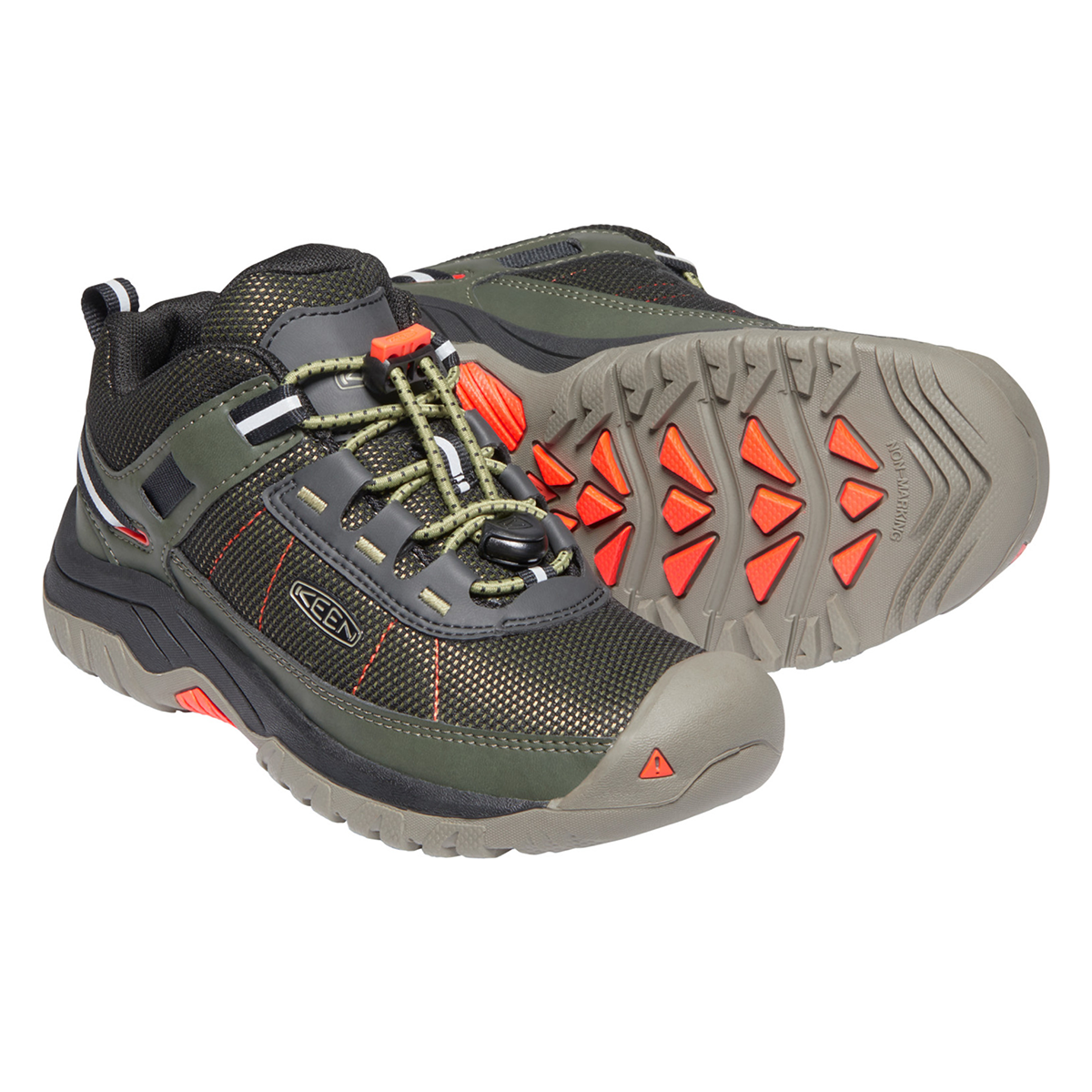 Big Kid's Targhee Sport Vent Olive Drab Safety Orange